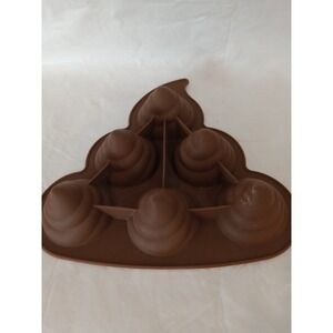 Funny Poo Emoji Silicone Ice Cube Mold Chocolate Candy Soap Jelly Maker Tray